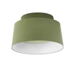 LOOM DESIGN LED-kattovalaisin Cookie, vihreä alumiini Ø 15 cm