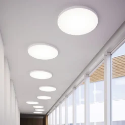 LOOM DESIGN LED-kattovalaisin Lucia, valkoinen, Ø 35 cm alumiinia