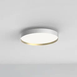 LOOM DESIGN LED-kattovalaisin Lucia, valkoinen/kullanvärinen Ø 45 cm