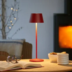 LOOM DESIGN LED ladattava terassivalaisin Modi rubiininpunainen 36 cm CCT