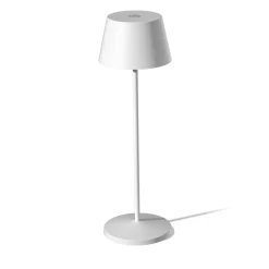 LOOM DESIGN LED ladattava terassivalo Modi, valkoinen 36 cm CCT
