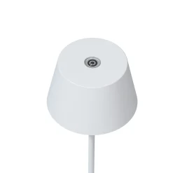 LOOM DESIGN LED ladattava terassivalo Modi, valkoinen 36 cm CCT