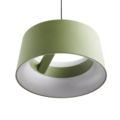 LOOM DESIGN LED-riippuvalaisin Cookie, vihreä, alumiini Ø 15 cm
