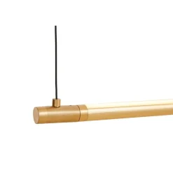 LOOM DESIGN LED-riippuvalaisin Straw 200, kulta, alumiini