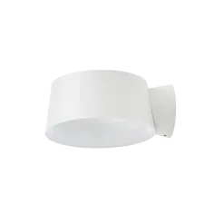 LOOM DESIGN LED-seinävalaisin Cookie, valkoinen, alumiini, Ø 15 cm