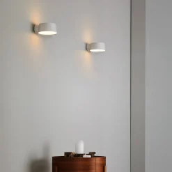 LOOM DESIGN LED-seinävalaisin Cookie, valkoinen, alumiini, Ø 15 cm