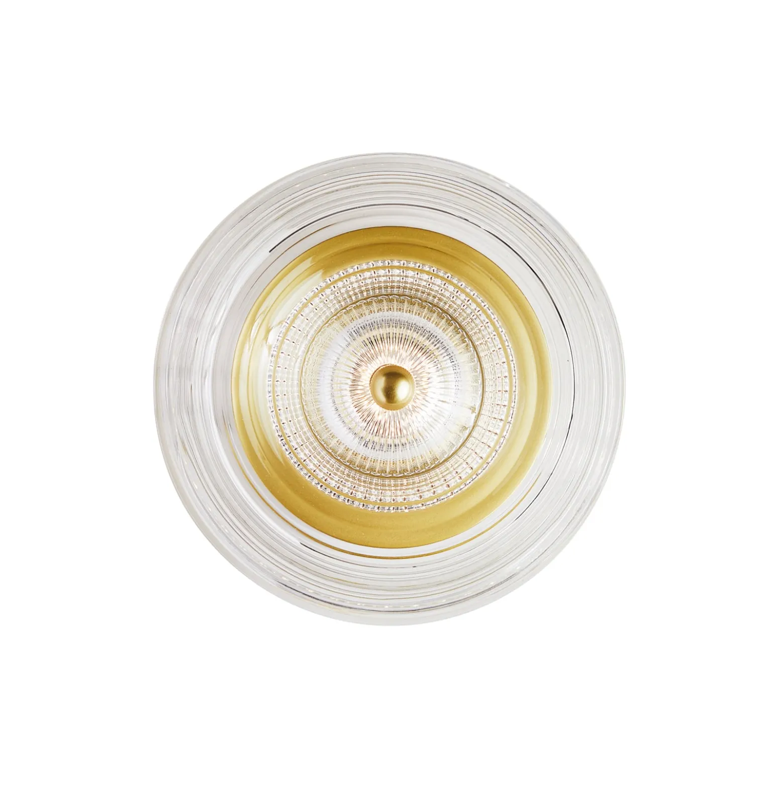 LOOM DESIGN LED-seinävalaisin Glow kultainen/kirkas Ø 16 cm akryyli