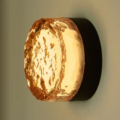 LOOM DESIGN LED-seinävalaisin Otto Ice, keltainen, 13 cm, CCT, IP65