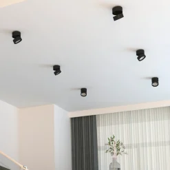 LOOM DESIGN Ray LED kattospotti Ø9.3cm 13W musta