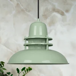 Lorenz-riippuvalaisin, mintunvihreä, Ø 34 cm, metalli, E27