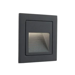 Loro LED upotettava seinävalaisin, antrasiitti, leveys 8,5 cm, alumiini