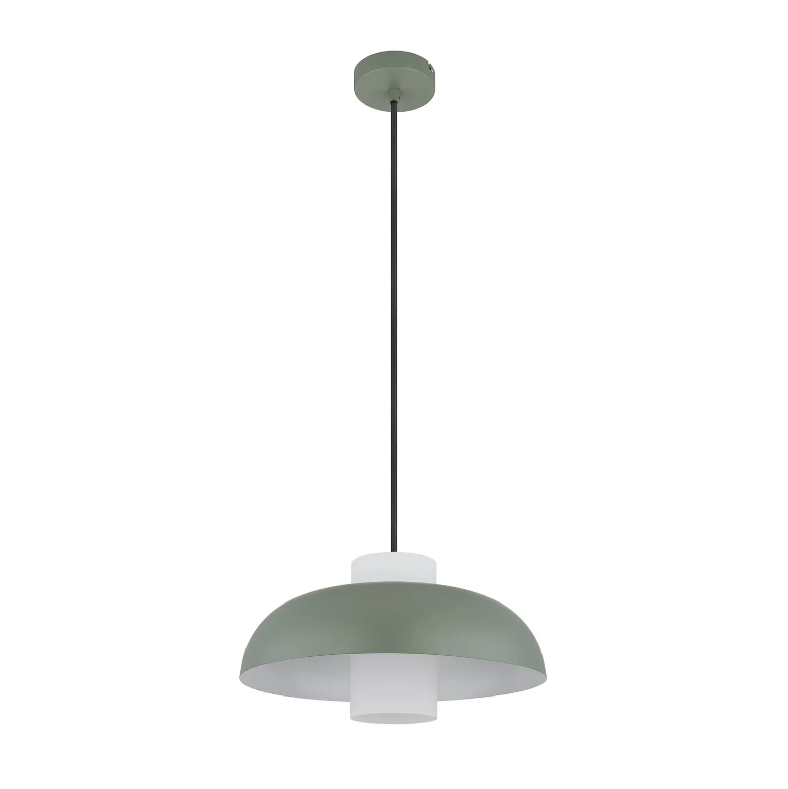 Lowe-riippuvalo, matta vihreä, Ø 38 cm, metallia