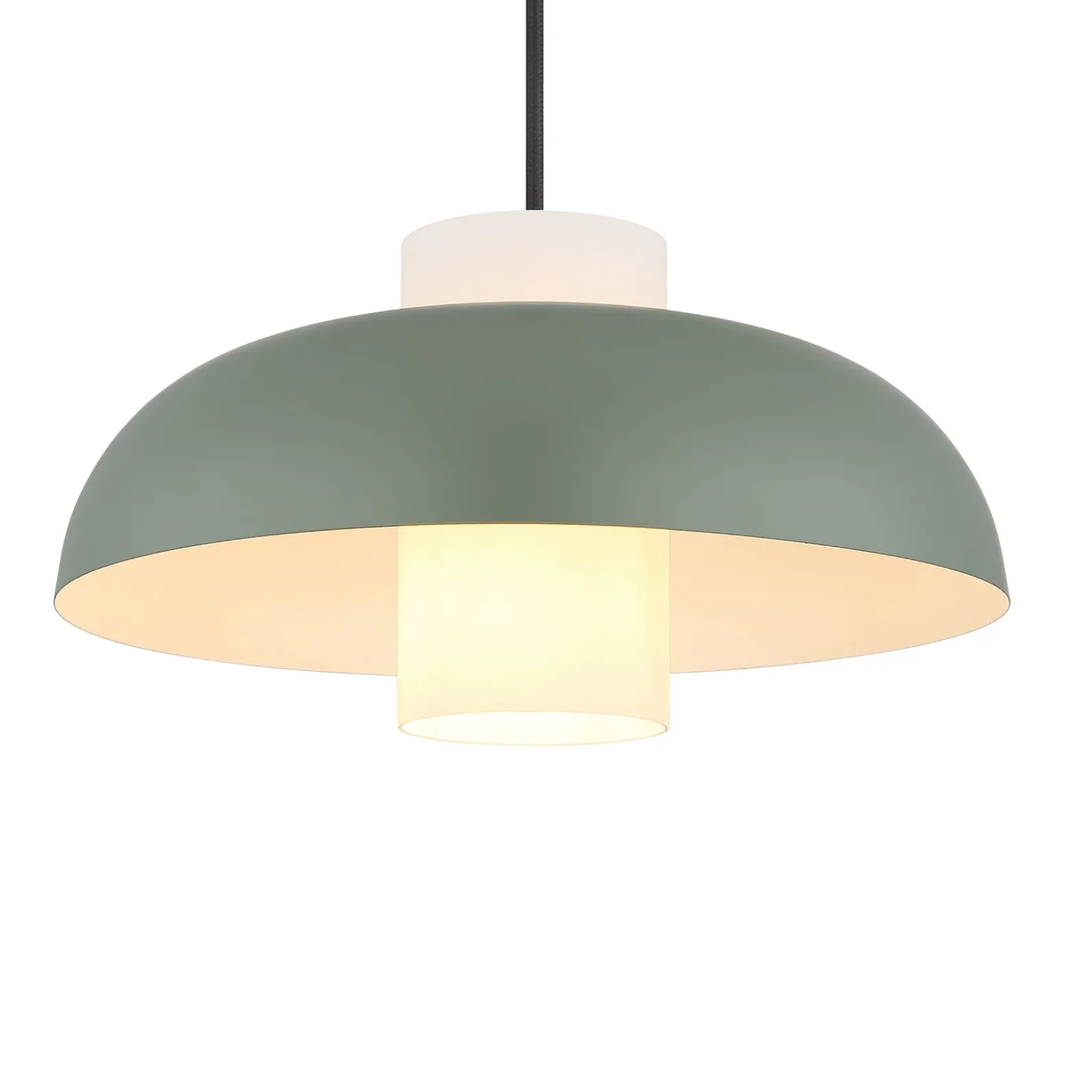 Lowe-riippuvalo, matta vihreä, Ø 38 cm, metallia