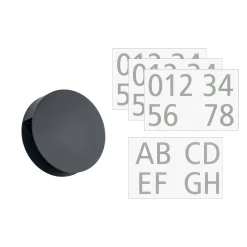 Lucande Advero LED-ulkoseinälamppu, antrasiitti, talonumero CCT