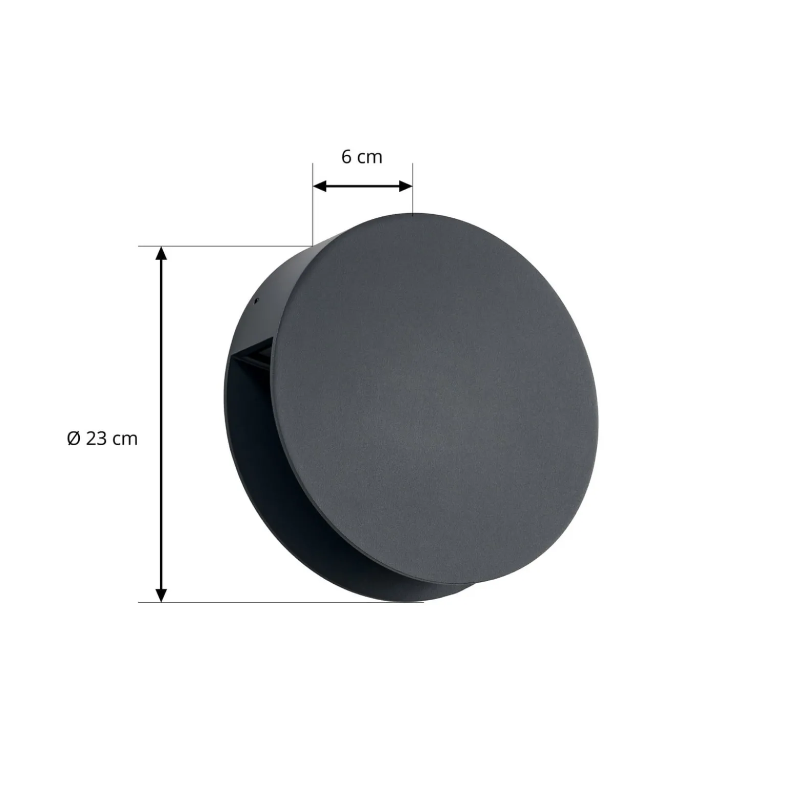Lucande Advero LED-ulkoseinälamppu, antrasiitti, talonumero CCT