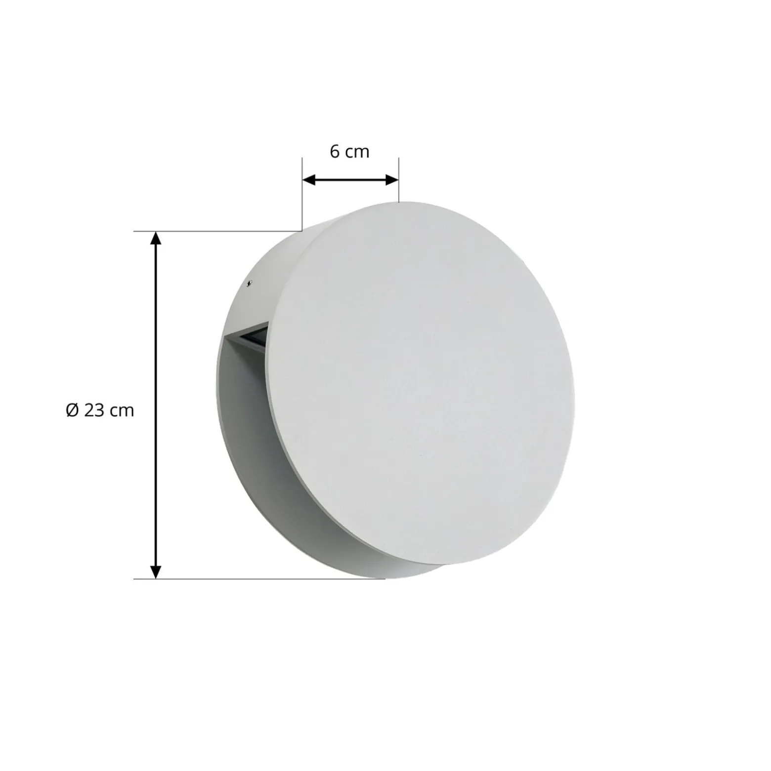 Lucande Advero LED-ulkoseinälamppu, vaaleanharmaa, talonumero, CCT