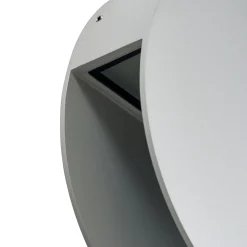 Lucande Advero LED-ulkoseinälamppu, vaaleanharmaa, talonumero, CCT