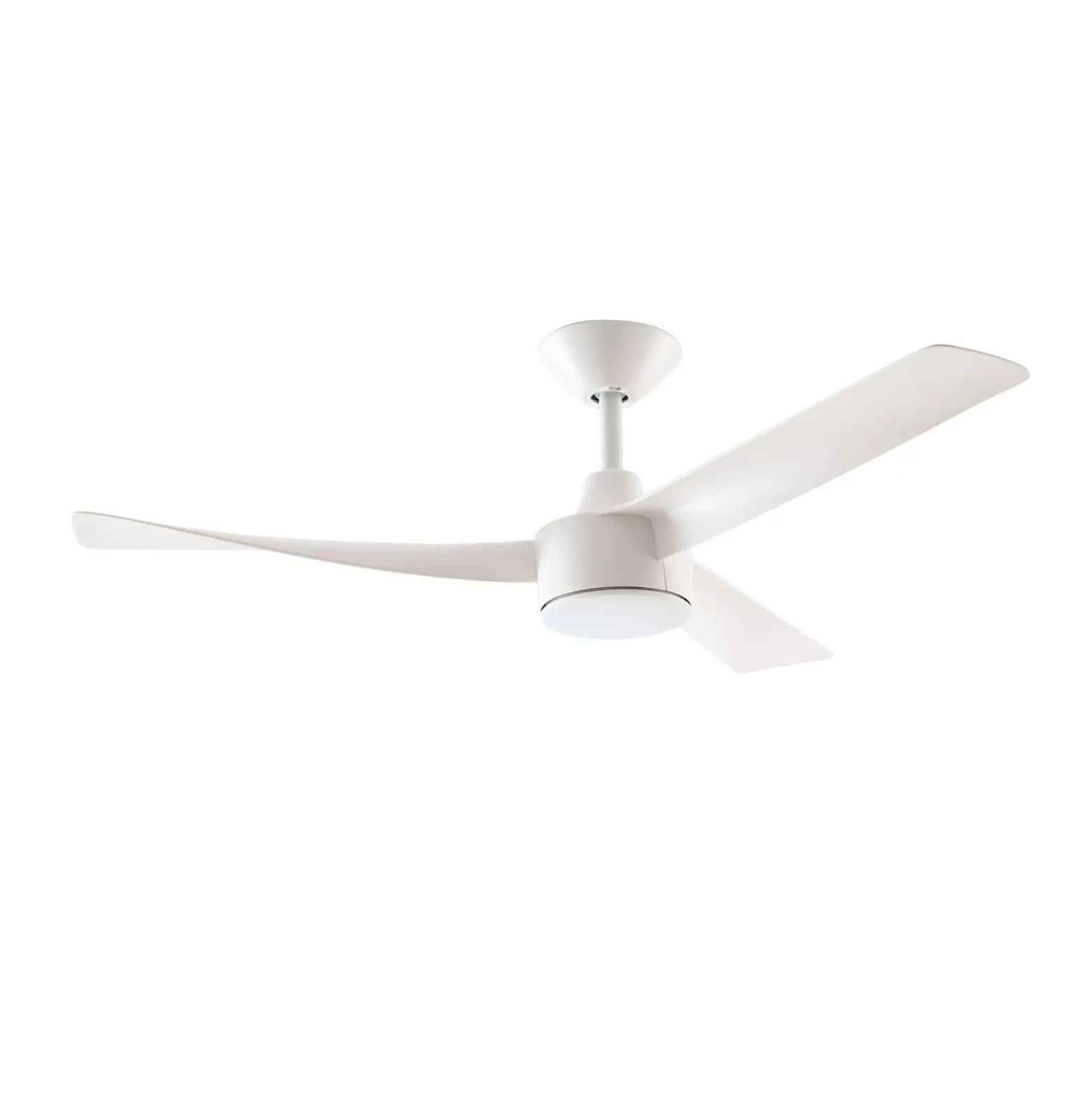 Lucande Airona LED-kattotuuletin, valkoinen, tasavirtakäyttöinen, hiljainen,
