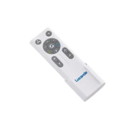 Lucande Airona LED-kattotuuletin, valkoinen, tasavirtakäyttöinen, hiljainen,
