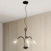 Lucande Anjita -riippuvalo, lasivarjostin, 3-lamp.