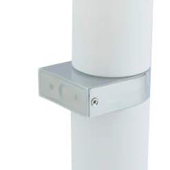 Lucande Basolo kylpyhuoneen seinävalaisin, kromi, korkeus 31.5cm, lasi, IP44