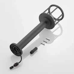 Lucande Berenike 60 cm seinävalaisin, tummanharmaa, metallia, GX53