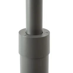 Lucande Chandan -ulkovalaisin, korkeus 215 cm, antrasiitti, 2-lamppuinen
