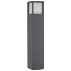 Lucande Dewari polkuvalaisin, E27, 65 cm, tummanharmaa, IP54