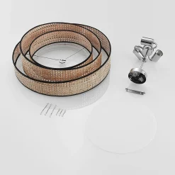Lucande Elowen kattovalaisin, Ø 56 cm, rottinki, bambu