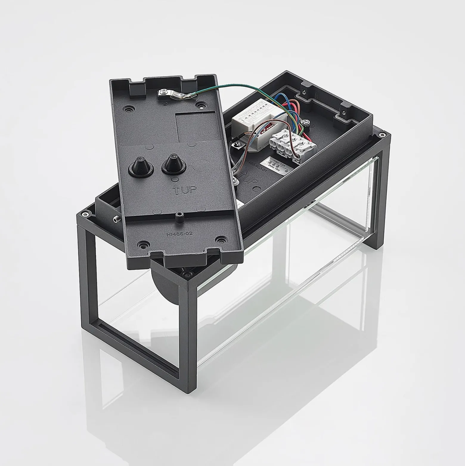 Lucande Elwin -seinälamppu, 1-lamppuinen, anturi