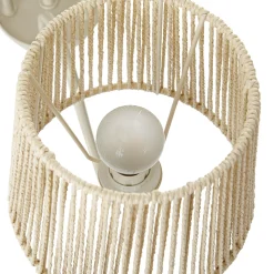 Lucande Eugenia -kattokruunu, 5-lamppuinen, köysi, halkaisija 65 cm, beige