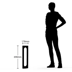 Lucande Fenti LED polkujen valaisin, 65 cm