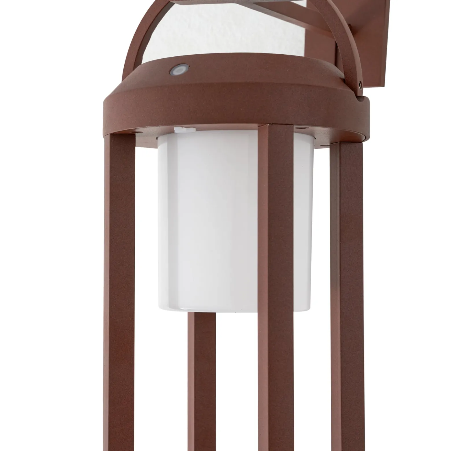 Lucande 2-in-1 LED-aurinkokäyttöinen seinävalaisin Tilena, ruoste, pyöreä,