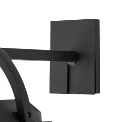 Lucande 2-in-1 LED-aurinkovalaisin Tilena, musta, pyöreä, alumiinia