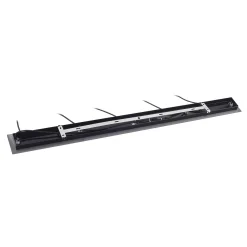 Lucande Jarven riippuvalaisin, 5-lamppuinen, musta, lasi
