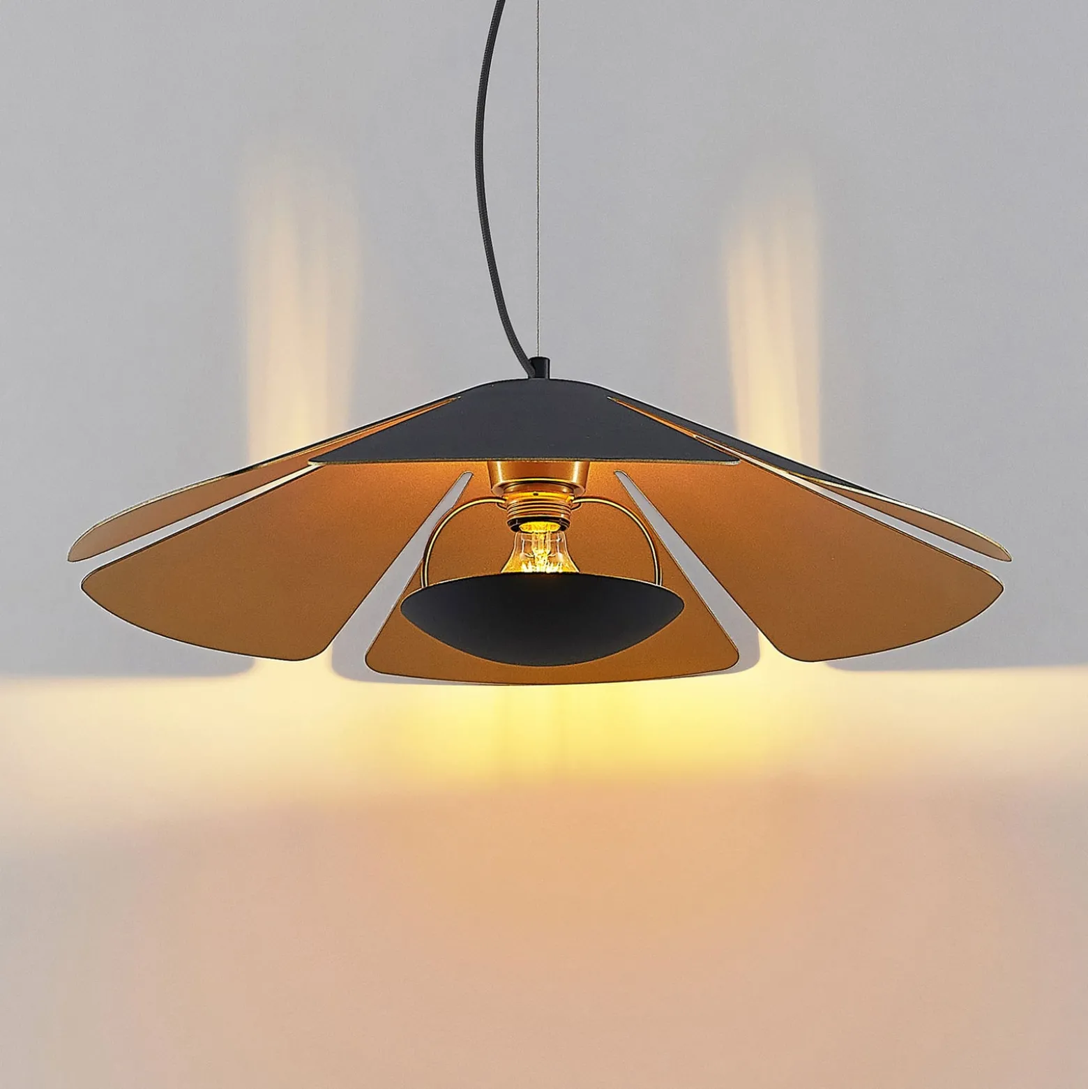 Lucande Jemmily -riippuvalo, 1-lamppuinen, 60 cm