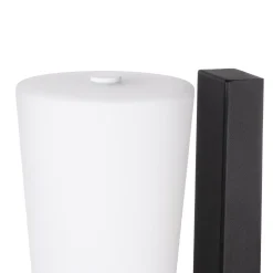 Lucande Jovra LED-ulkoseinävalaisin, musta, korkeus 32 cm