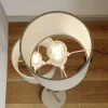 Lucande Juljana -lattiavalo, 2-lamp., kangas
