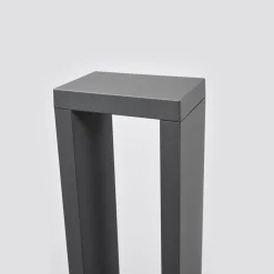 Lucande Jupp LED-pylväsvalaisin, 60 cm, antrasiitti, metalli, IP54