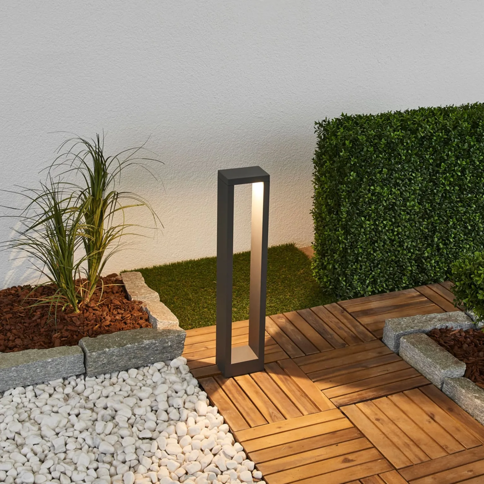 Lucande Jupp LED-pylväsvalaisin, 4 kpl, 60 cm, antrasiitti, IP54