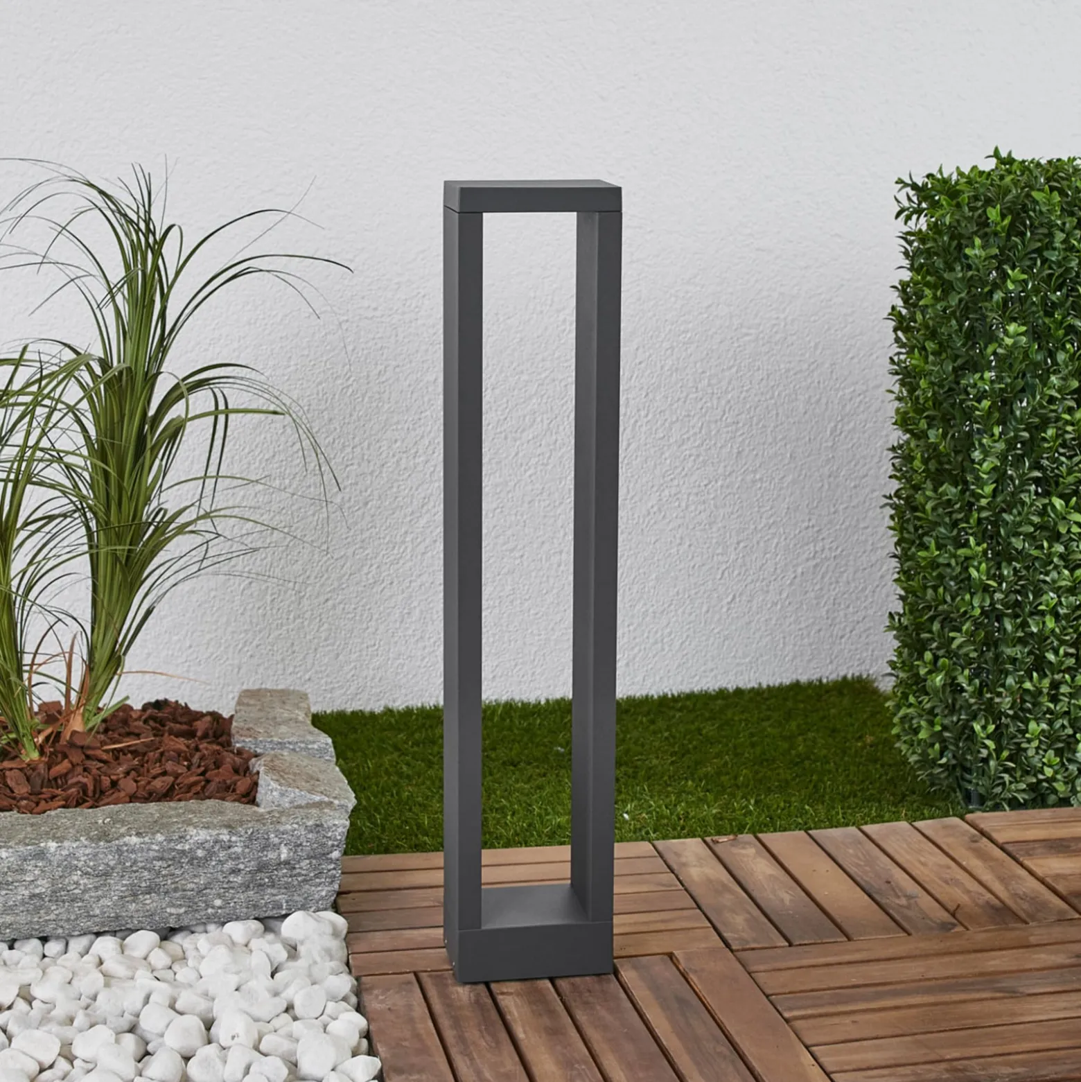 Lucande Jupp LED-pylväsvalaisin, 4 kpl, 60 cm, antrasiitti, IP54