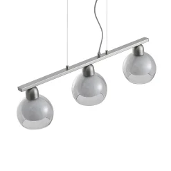 Lucande Kaiya riippuvalaisin, 3-lamppuinen, Ø 14 cm, pitkänomainen