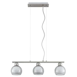 Lucande Kaiya riippuvalaisin, 3-lamppuinen, Ø 14 cm, pitkänomainen