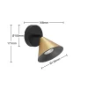 Lucande Kartio -kattovalaisin, 1-lamp., messinki