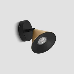 Lucande Kartio -kattovalaisin, 1-lamp., messinki
