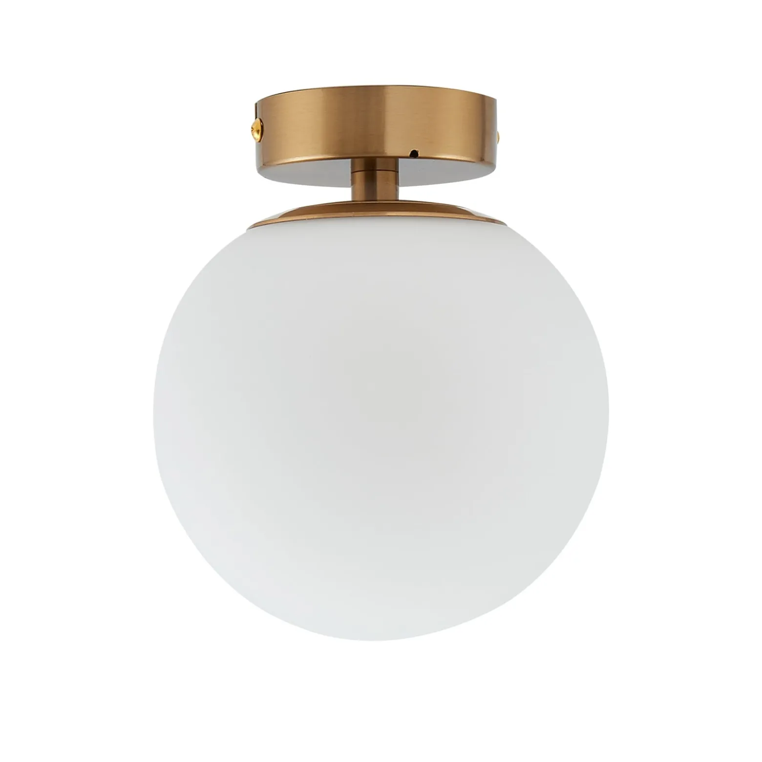 Lucande kattovalaisin Bidolo, messingin värinen, lasi, 15 cm, IP44