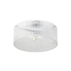 Lucande kattovalaisin Meritt, kromi/kirkas, Ø 40 cm, lasi