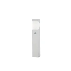 Lucande Kiran -pollarivalaisin, 60 cm, liiketunnistin, vaaleanharmaa, IP44