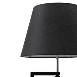 Lucande lattiavalaisin Amona, musta, tekstiili, 150 cm, kolmijalkainen