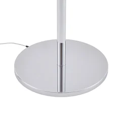 Lucande-lattiavalaisin Christo, korkeus 160 cm, kromi/valkoinen, lasi